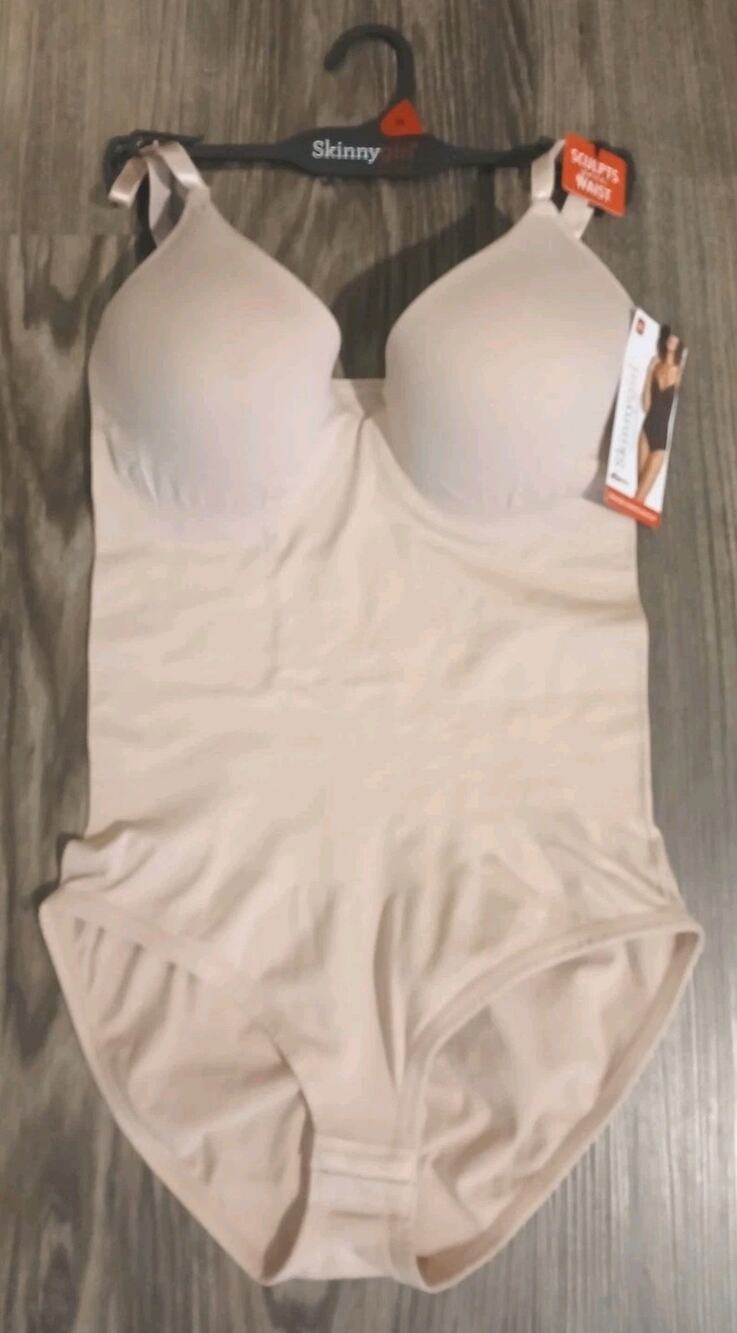 Skinnygirl Seamless Shaping Bodysuit Molded Cups SG2196M - Size Medium - Nude